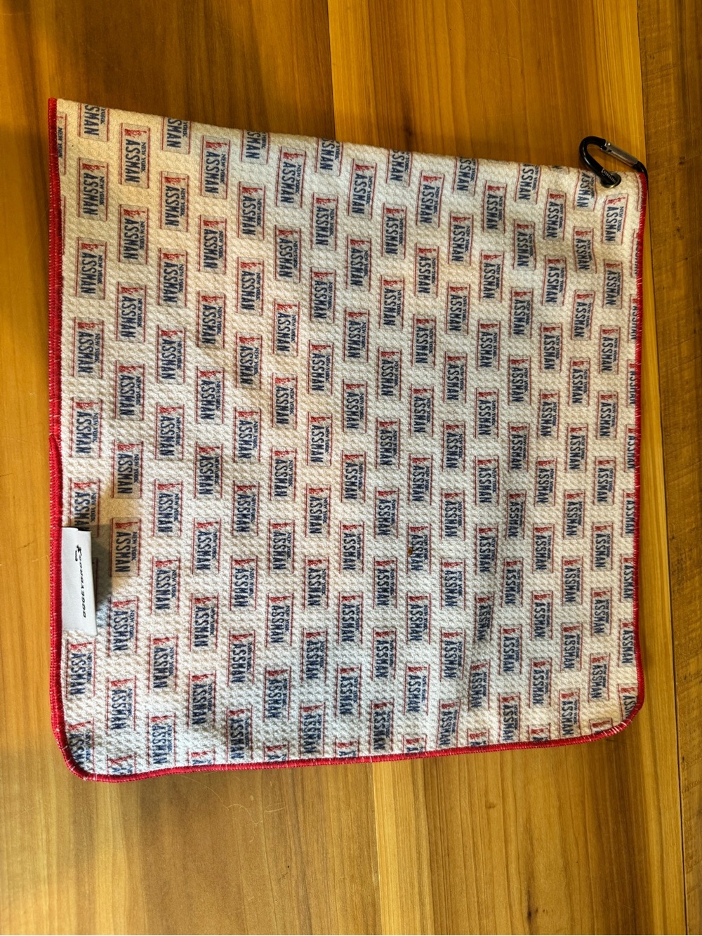 BOGEYBROS White & Red Patterned Men's Pouch